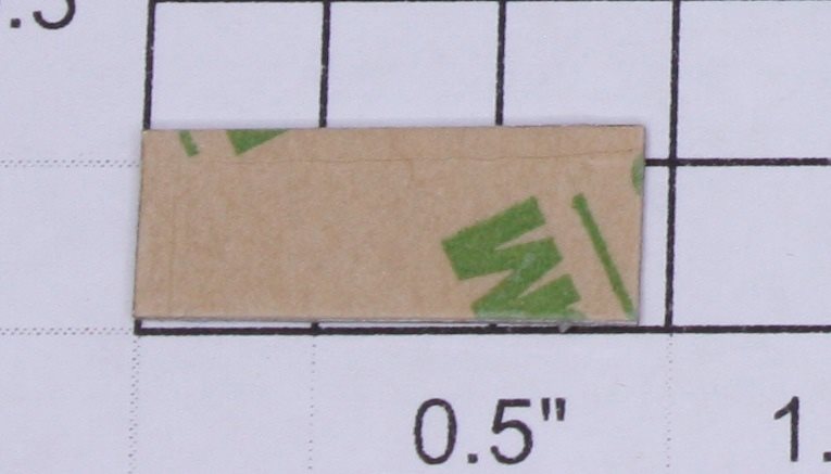 Lionel 654-10 Brass "No. 654" Name Plate with Adhesive