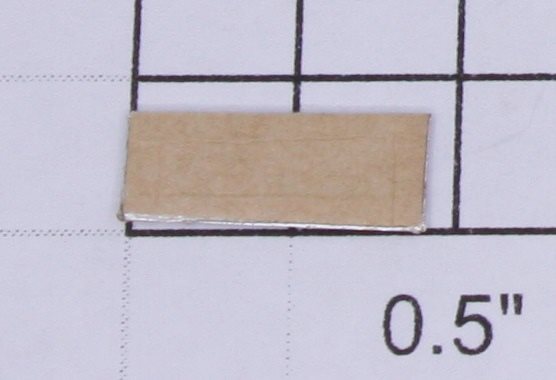 Lionel 1666-10 "1666" Sticker Number Plate with Adhesive