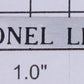 Lionel 1588-10 "1588 Lionel Lines" Sticker Number Plate with Adhesive