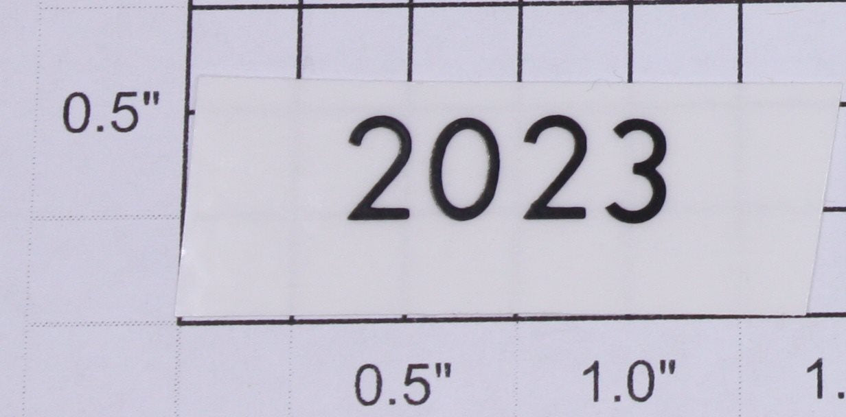 Lionel 2023-11 Black Lettering "2023" Alco Nose Sticker Decal