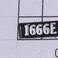 Lionel 1666E-10 "1666E" Nameplate Sticker Decal