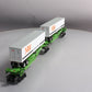 Lionel 6-52014 O Gauge Burlington Northern TTUX Flat Car with Trailers LN/Box