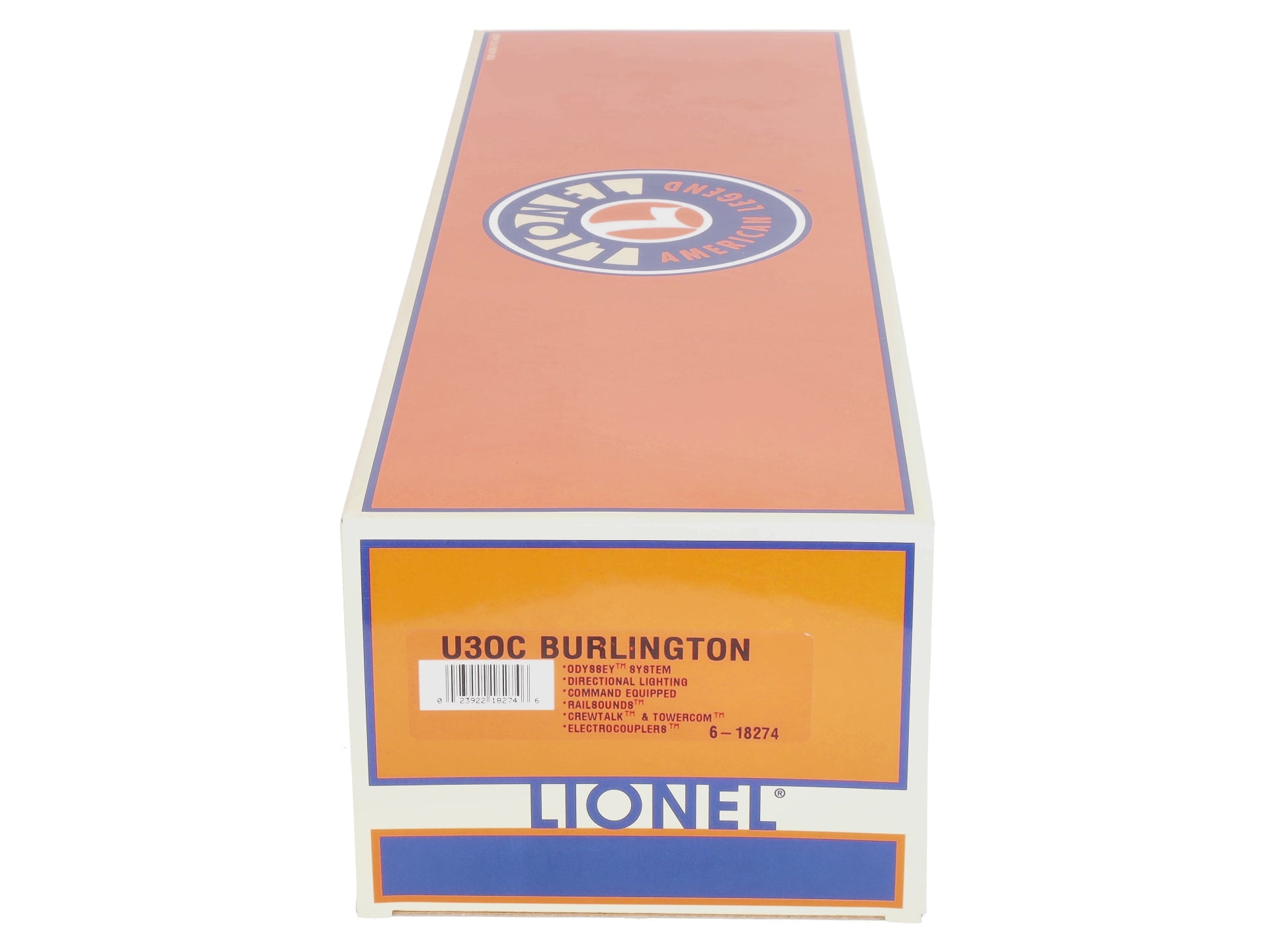 Lionel 6-18274 O Gauge Burlington U30C Diesel Locomotive #891 LN/Box