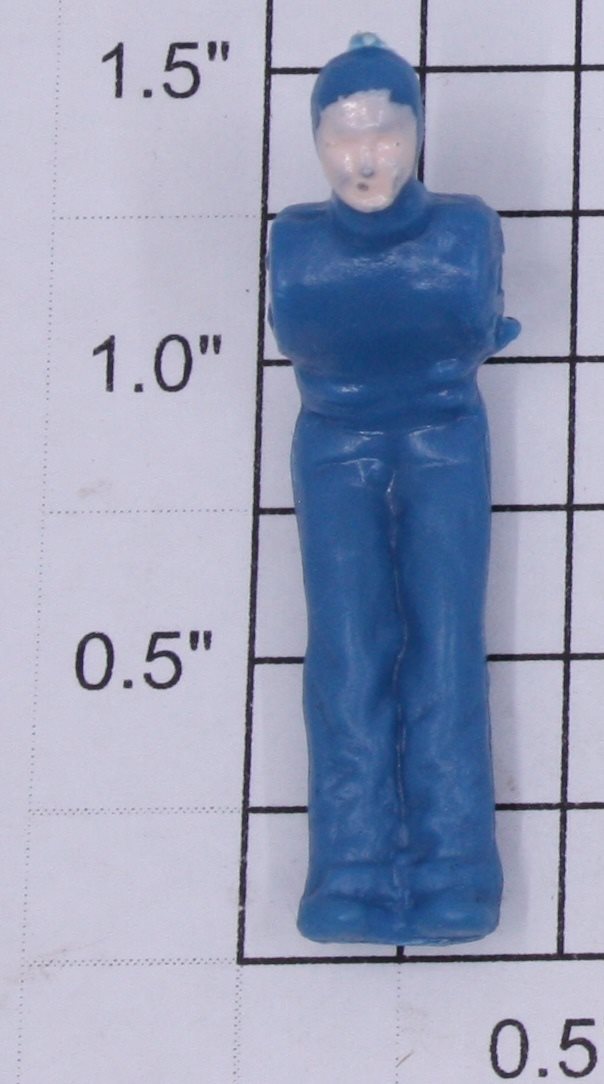 Lionel 352-7 Plastic Blue Iceman Figure with Painted Face