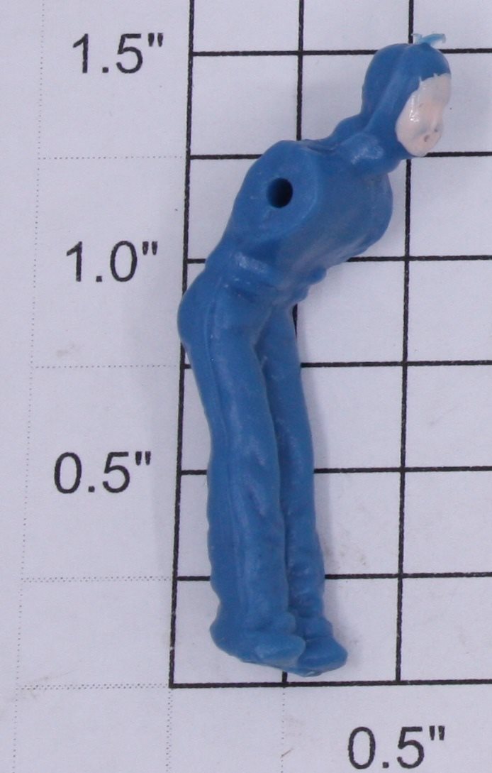 Lionel 352-7 Plastic Blue Iceman Figure with Painted Face