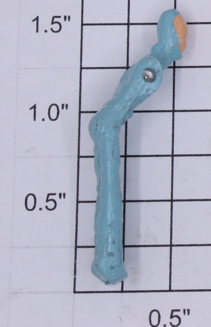 Lionel 352-7 Light Blue Metal Ice Man Figure Torso Only-No Paddles/Arms