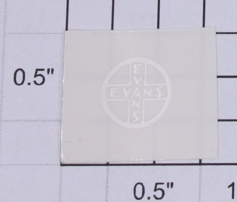 Lionel 6414-15 White Lettering "Evans" Sticker Decal