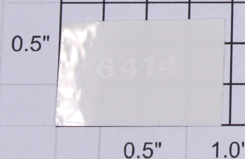 Lionel 6414-15 White Lettering "6414" Sticker  Decal