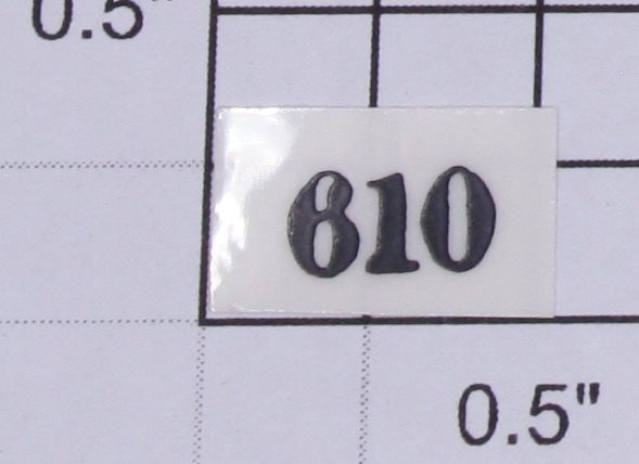 Lionel 252-610 Black Lettering 