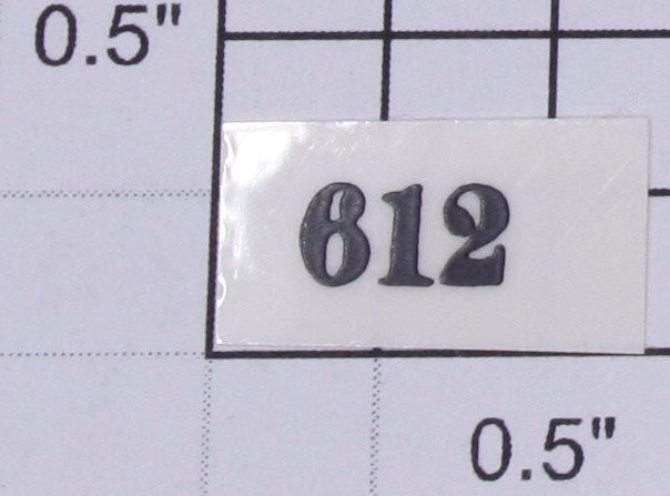 Lionel 252-612 Black Lettering 