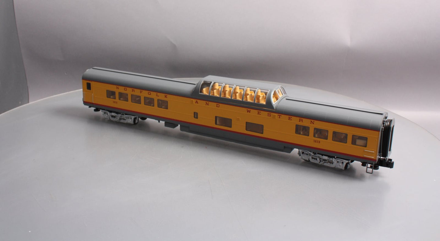 Lionel 2027300 O Norfolk & Western 21 Vistavision Dome Passenger Car #1613