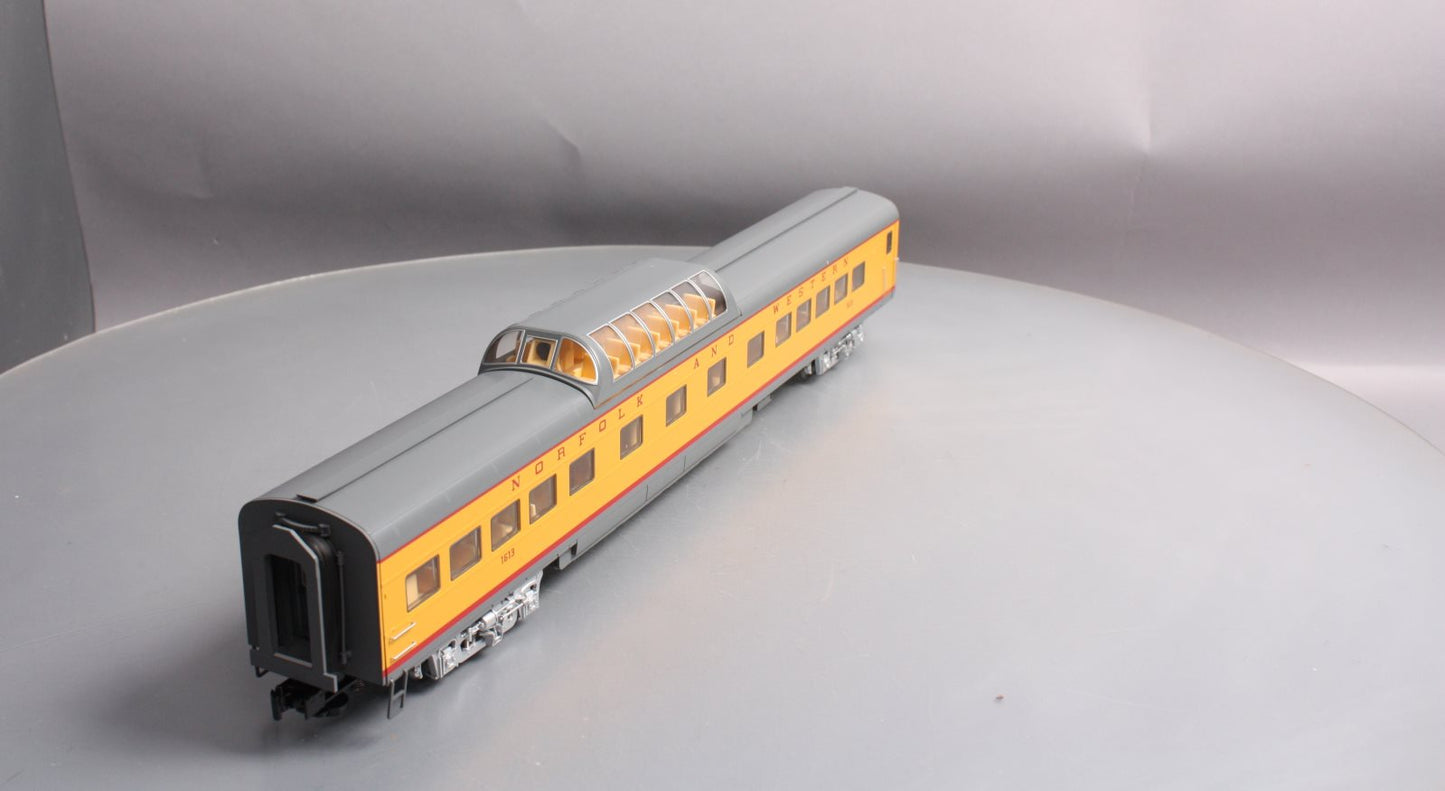 Lionel 2027300 O Norfolk & Western 21 Vistavision Dome Passenger Car #1613