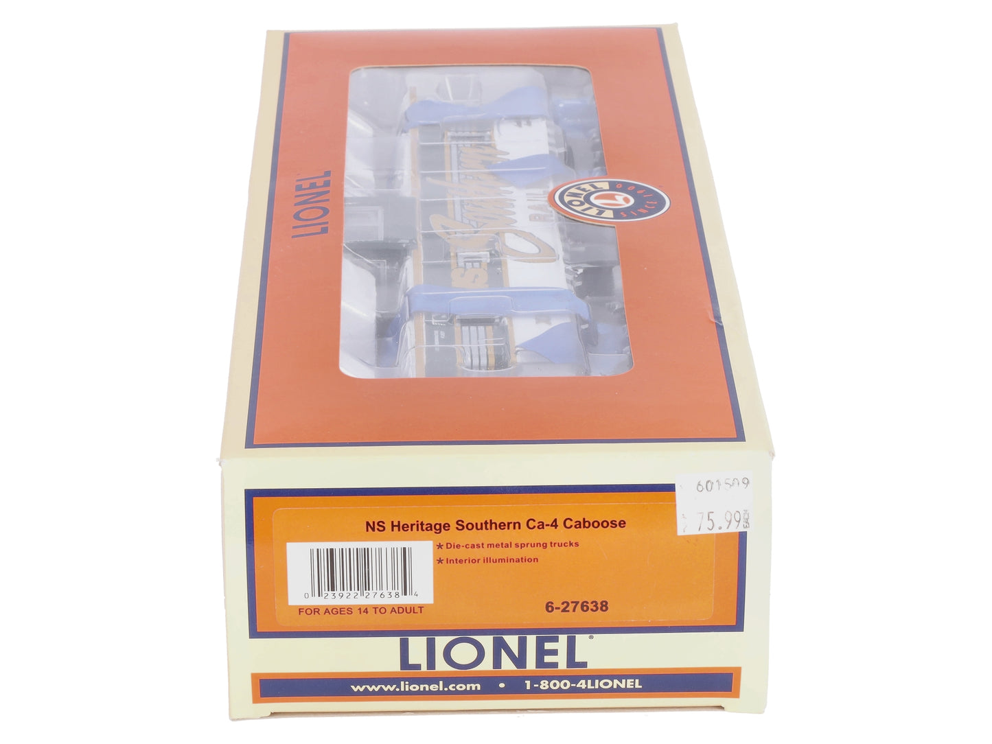Lionel 6-27638 O Norfolk Southern Heritage Southern Ca-4 Caboose #X563