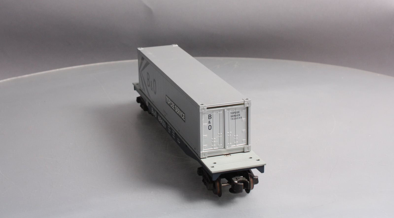K-Line K69010 O Gauge Baltimore & Ohio Flatcar with Container #69010 LN/Box