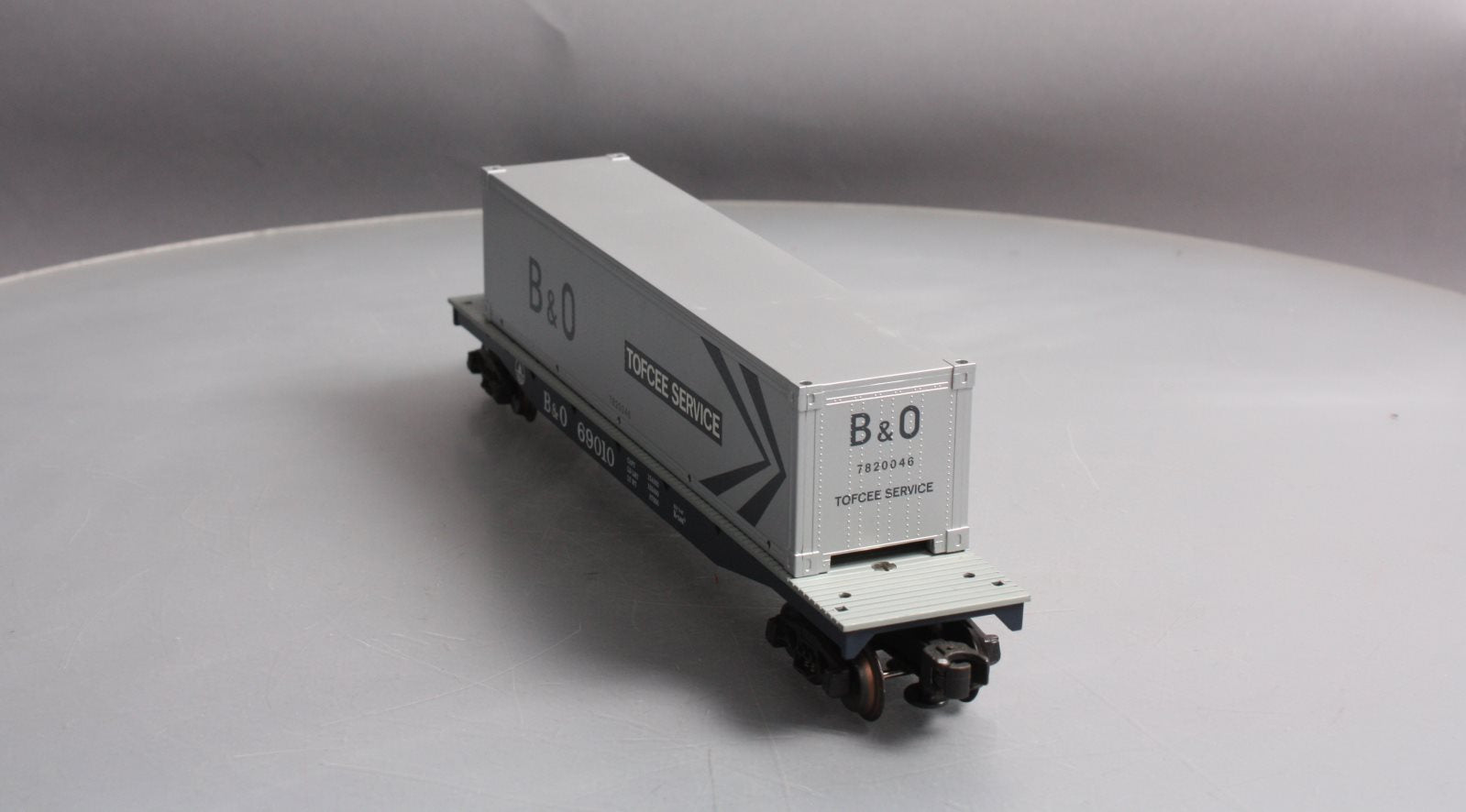 K-Line K69010 O Gauge Baltimore & Ohio Flatcar with Container #69010 LN/Box