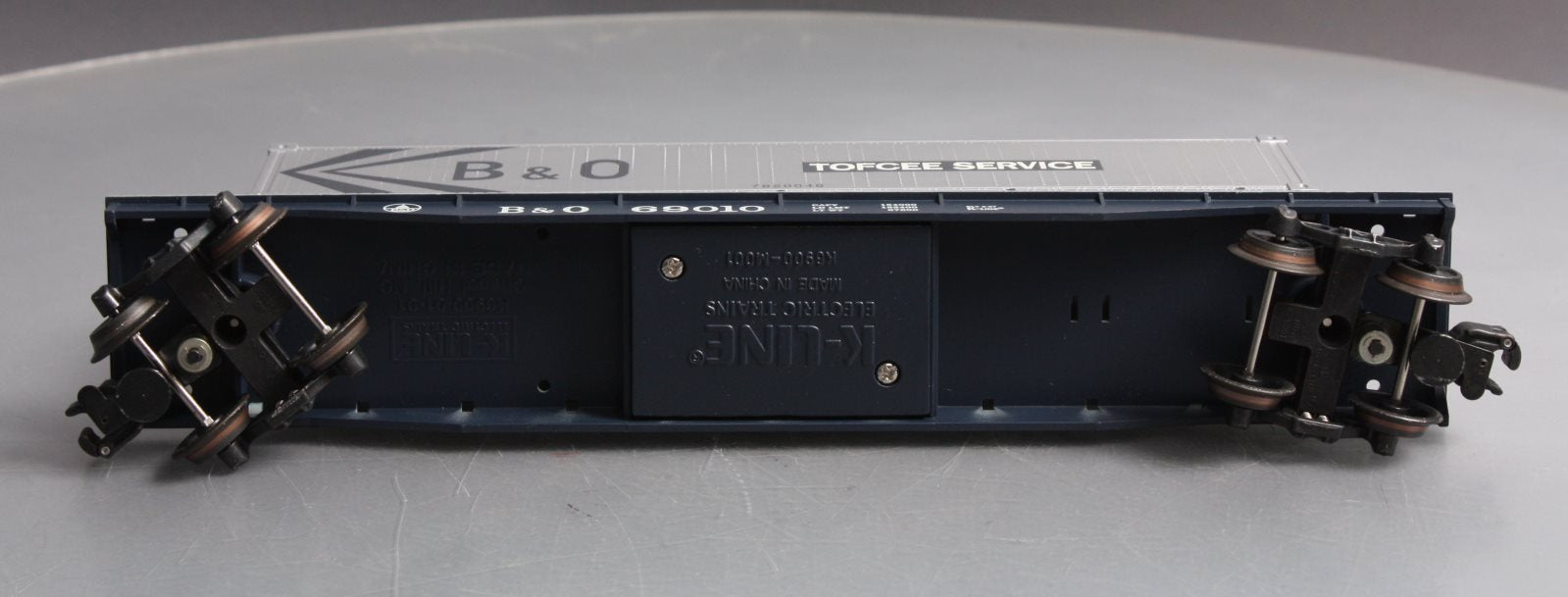 K-Line K69010 O Gauge Baltimore & Ohio Flatcar with Container #69010 LN/Box
