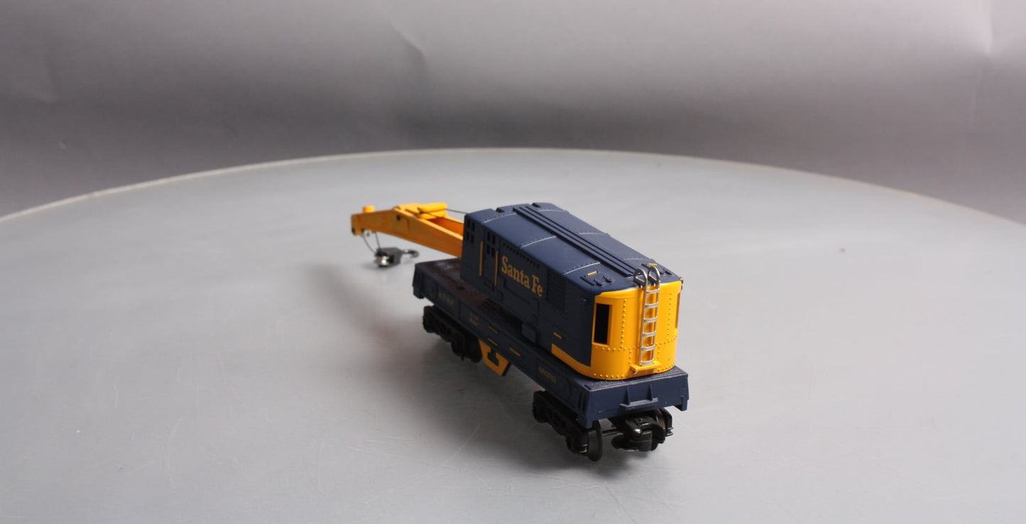 K-Line K680702 O Gauge Santa Fe Blue & Yellow Crane Car LN/Box