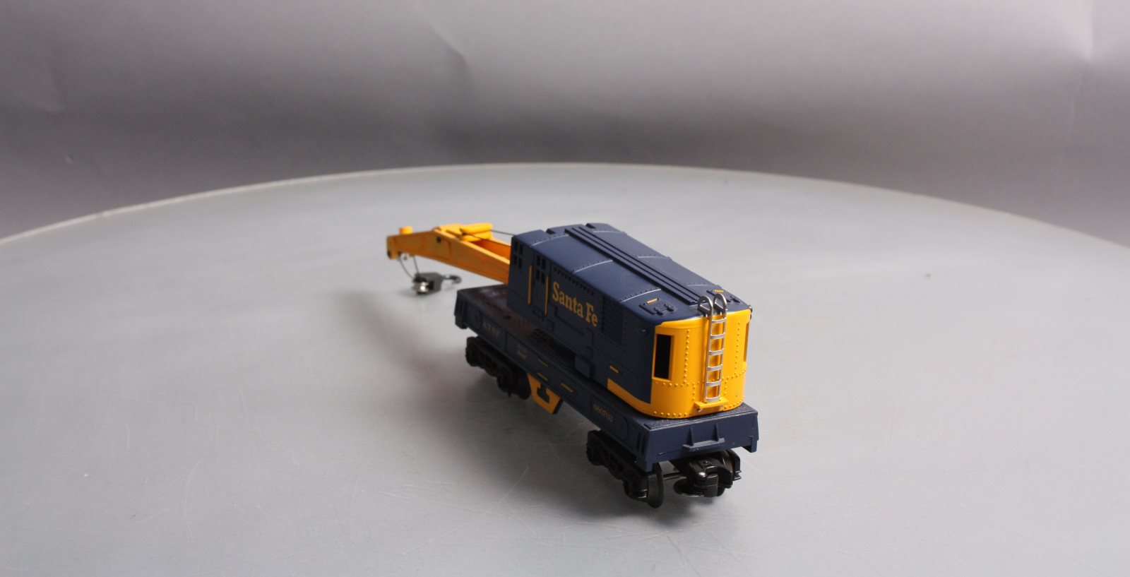 K-Line K680702 O Gauge Santa Fe Blue & Yellow Crane Car LN/Box