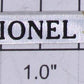 Lionel 1689E-22 "1689E Lionel Lines 1689E" Sticker Name Plate with Adhesive