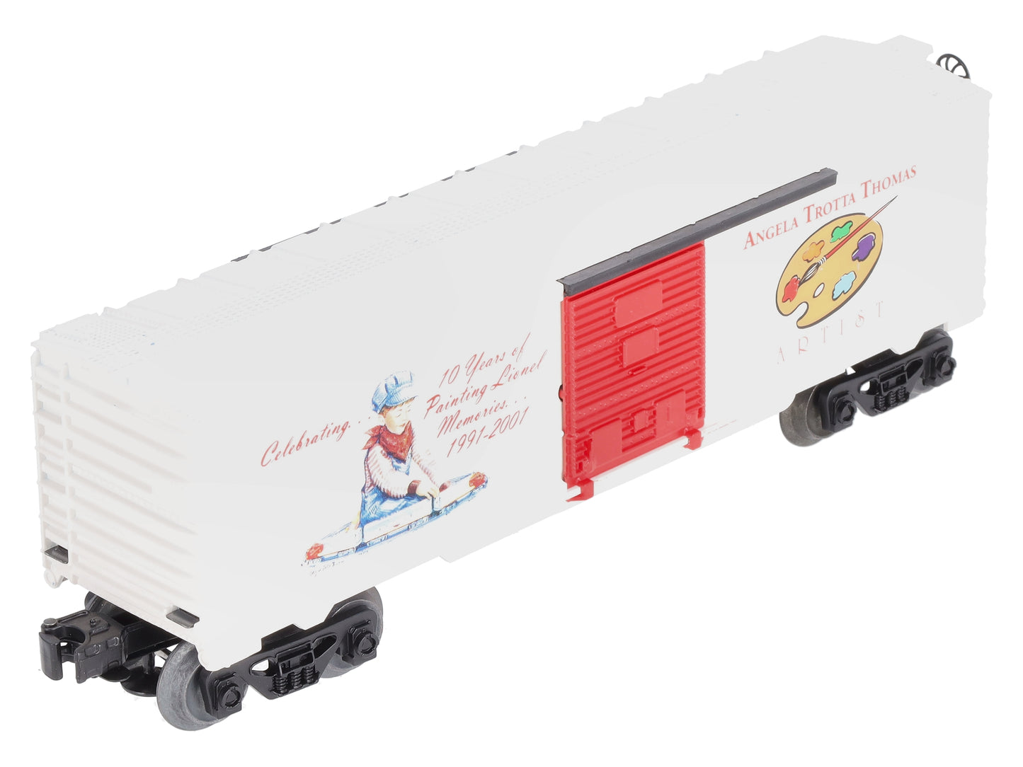 Lionel Artist Angela Trotta Thomas 10th Anniversary with Lionel Boxcar (Signed) LN/Box