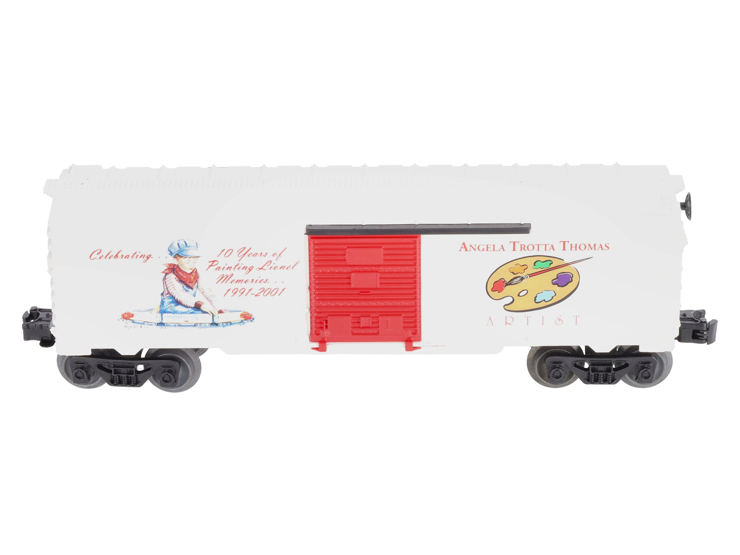 Lionel Artist Angela Trotta Thomas 10th Anniversary with Lionel Boxcar (Signed) LN/Box