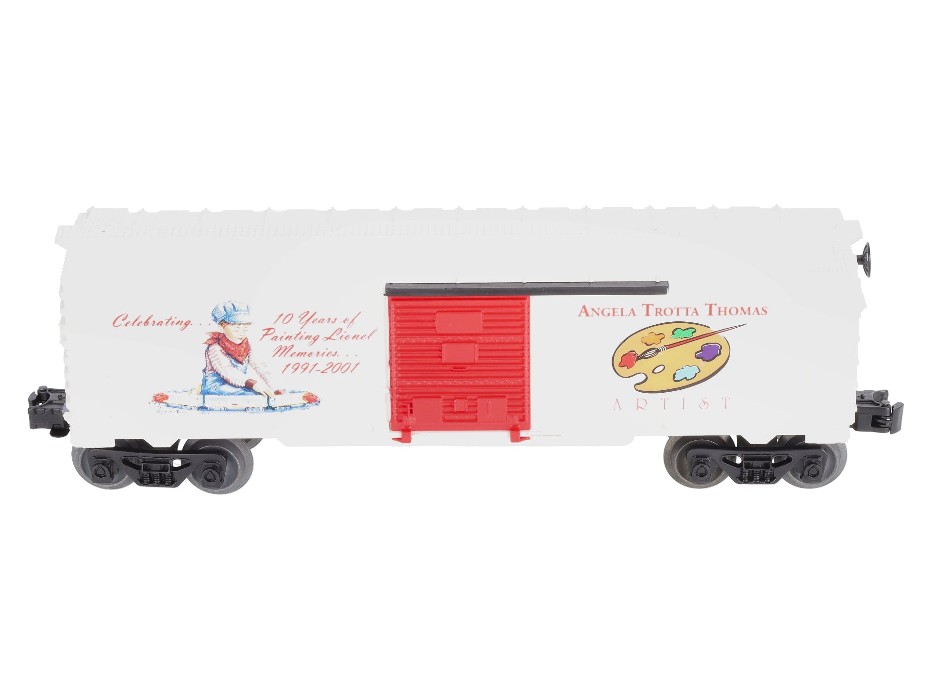 Lionel Artist Angela Trotta Thomas 10th Anniversary with Lionel Boxcar (Signed) LN/Box