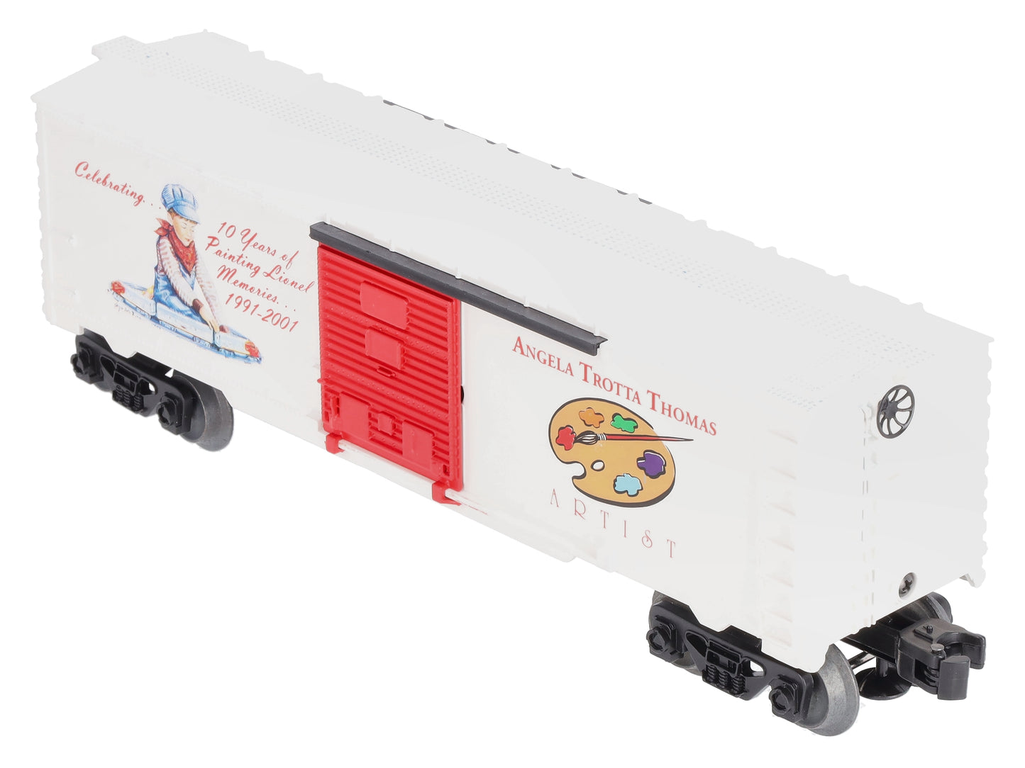 Lionel Artist Angela Trotta Thomas 10th Anniversary with Lionel Boxcar (Signed) LN/Box