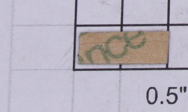 Lionel 1666E-100 Nickel "1666E" Sticker Number Plate with Adhesive