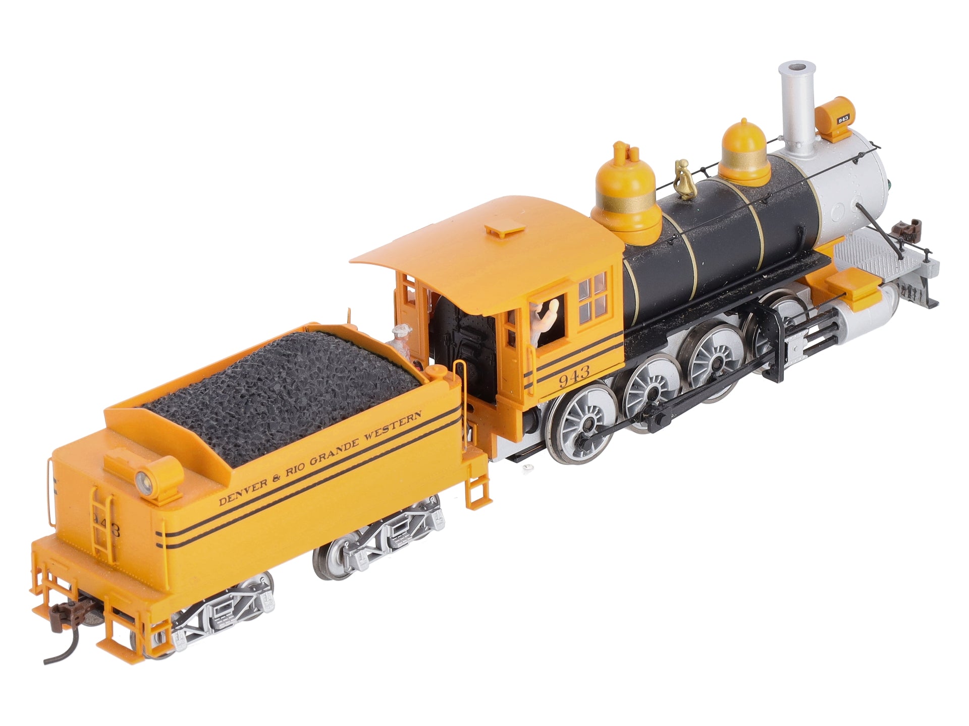 Roundhouse 84907 HO Scale D&RGW 2-8-0 Steam Locomotive #943 MT/Box