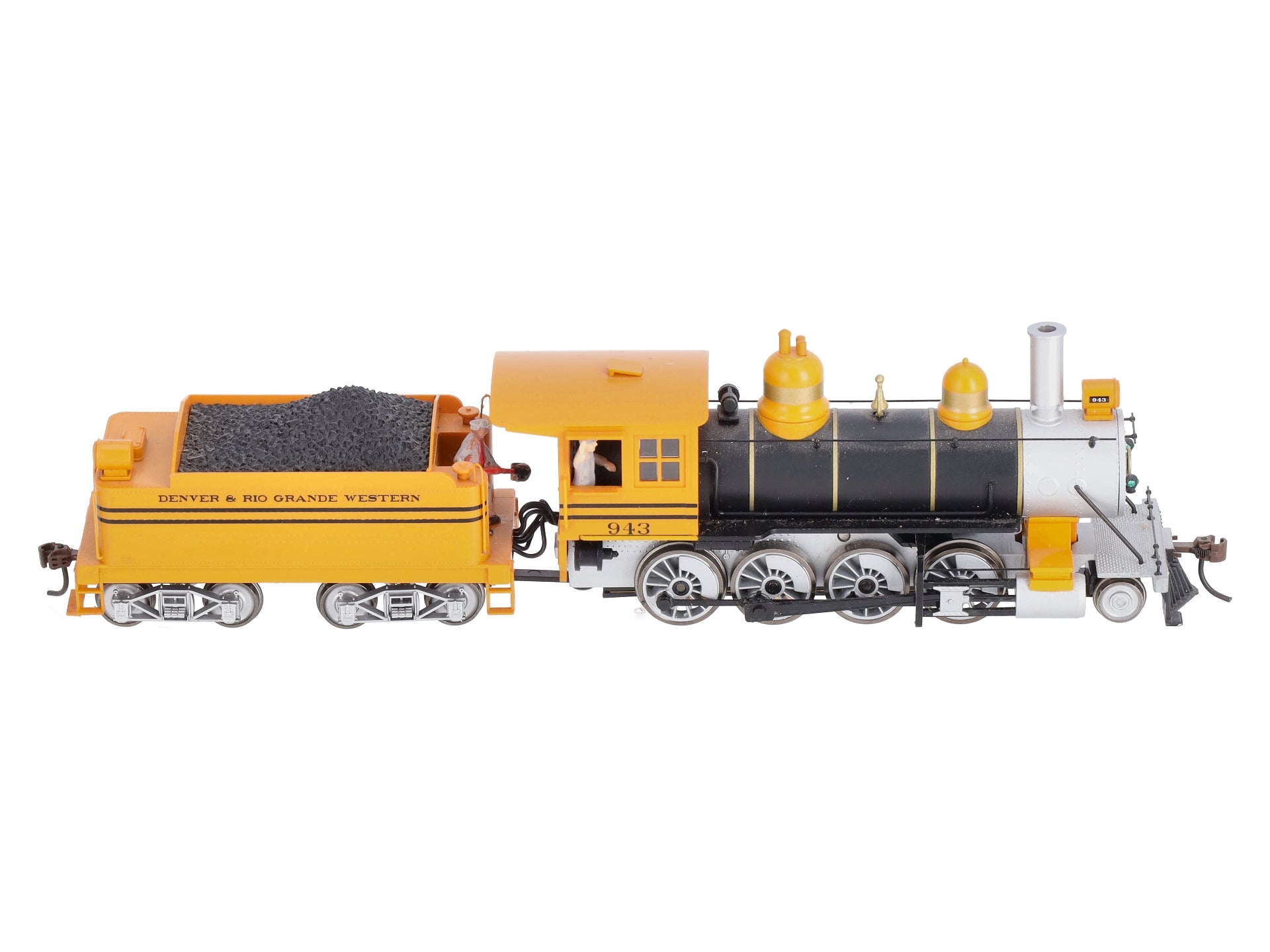 Roundhouse 84907 HO Scale D&RGW 2-8-0 Steam Locomotive #943 MT/Box