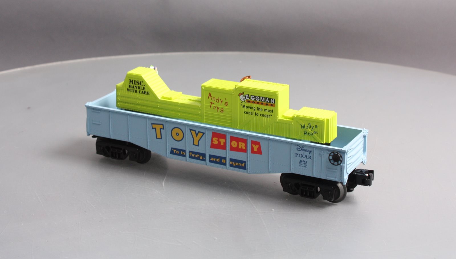 Lionel 6-36745 O Gauge Disney Toy Story Animated Gondola LN