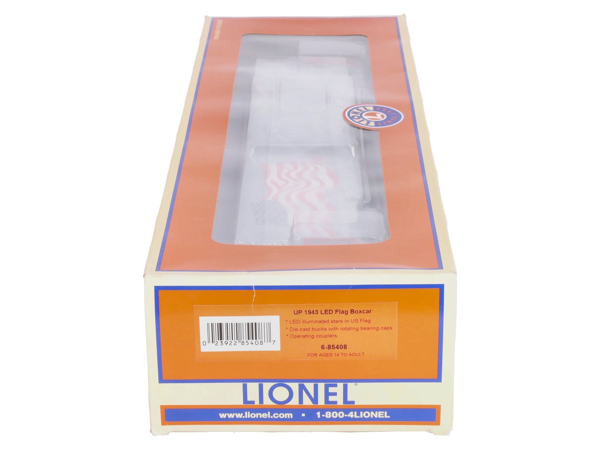 Lionel 6-85408 O Union Pacific Spirit of Union LED Flag Boxcar #1943