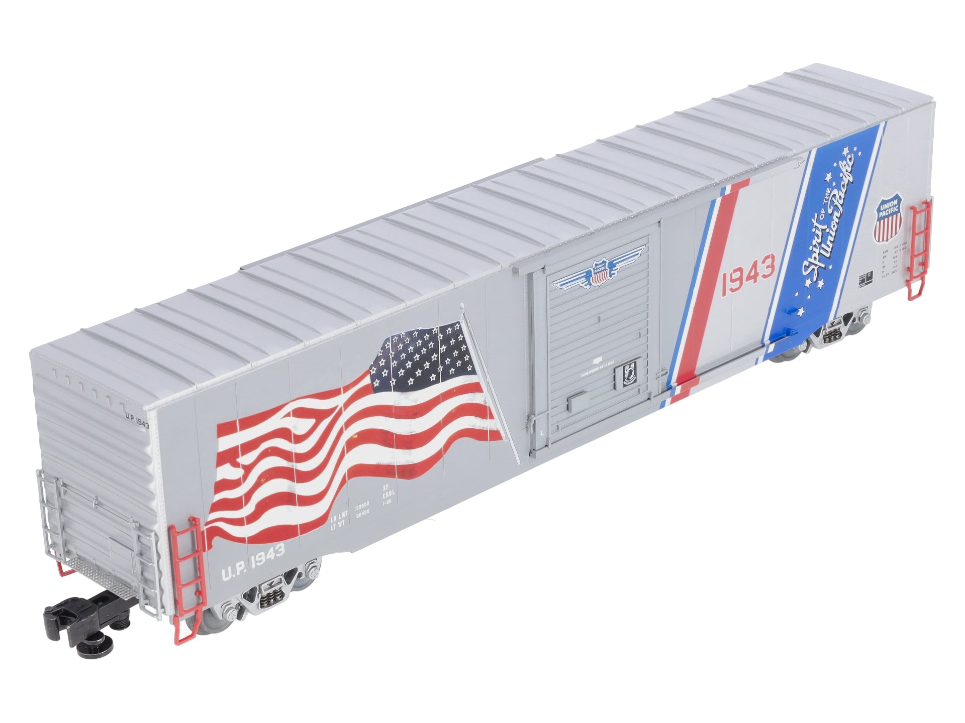 Lionel 6-85408 O Union Pacific Spirit of Union LED Flag Boxcar #1943