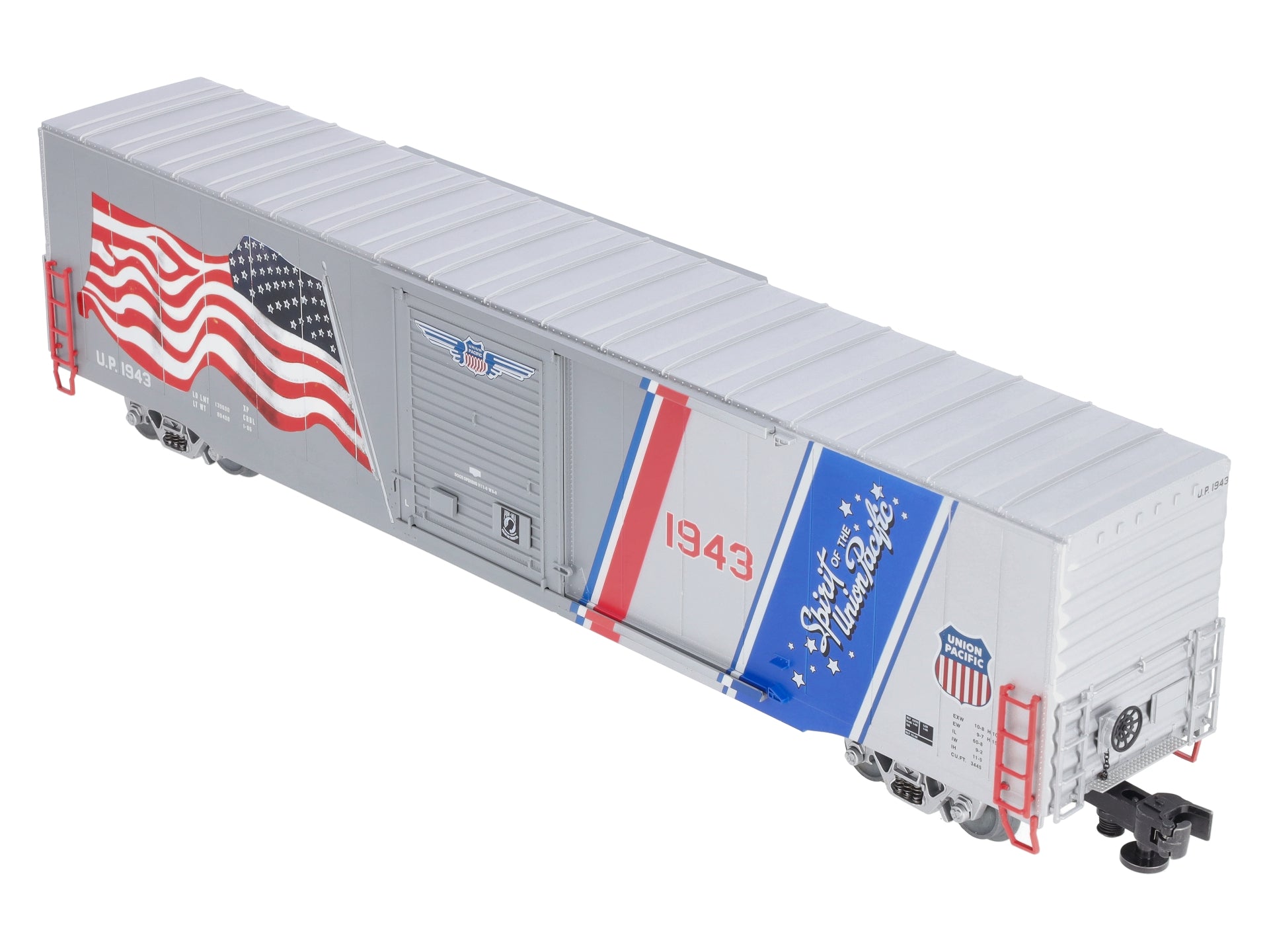 Lionel 6-85408 O Union Pacific Spirit of Union LED Flag Boxcar #1943