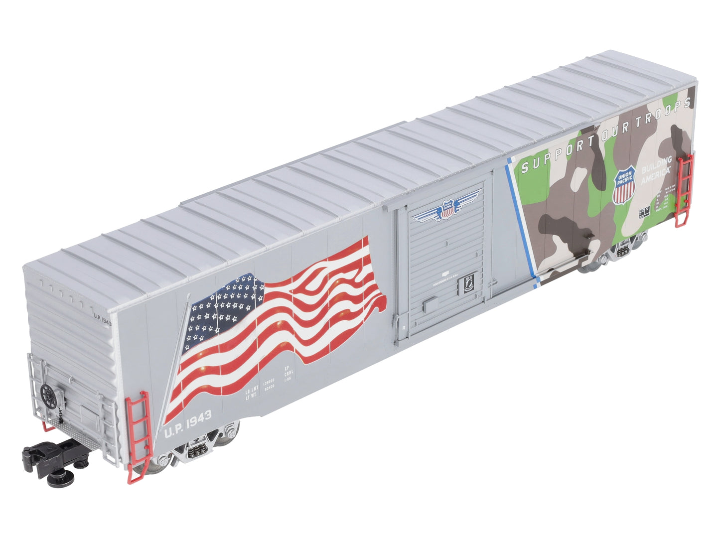 Lionel 6-85408 O Union Pacific Spirit of Union LED Flag Boxcar #1943