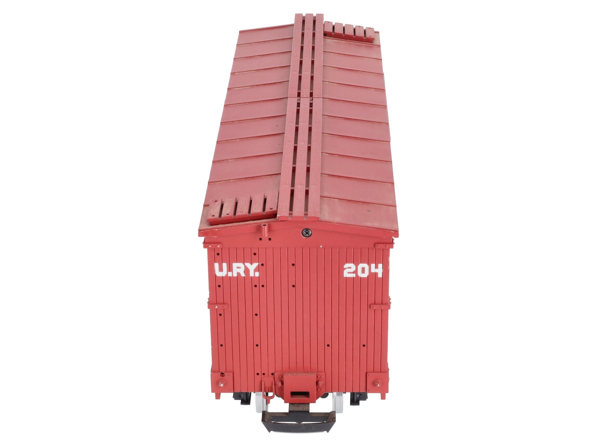 USA Trains R19027A G Unitah Map Simulated Wood Box Car #204 (Red)