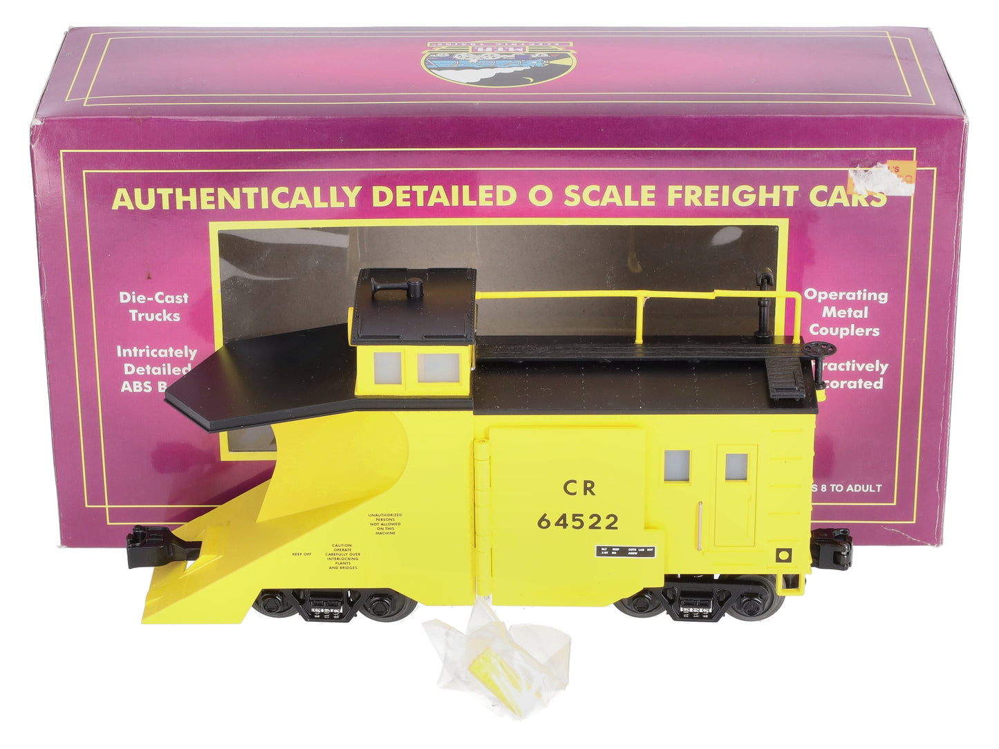 MTH 20-98220 O Gauge Conrail Snow Plow LN/Box
