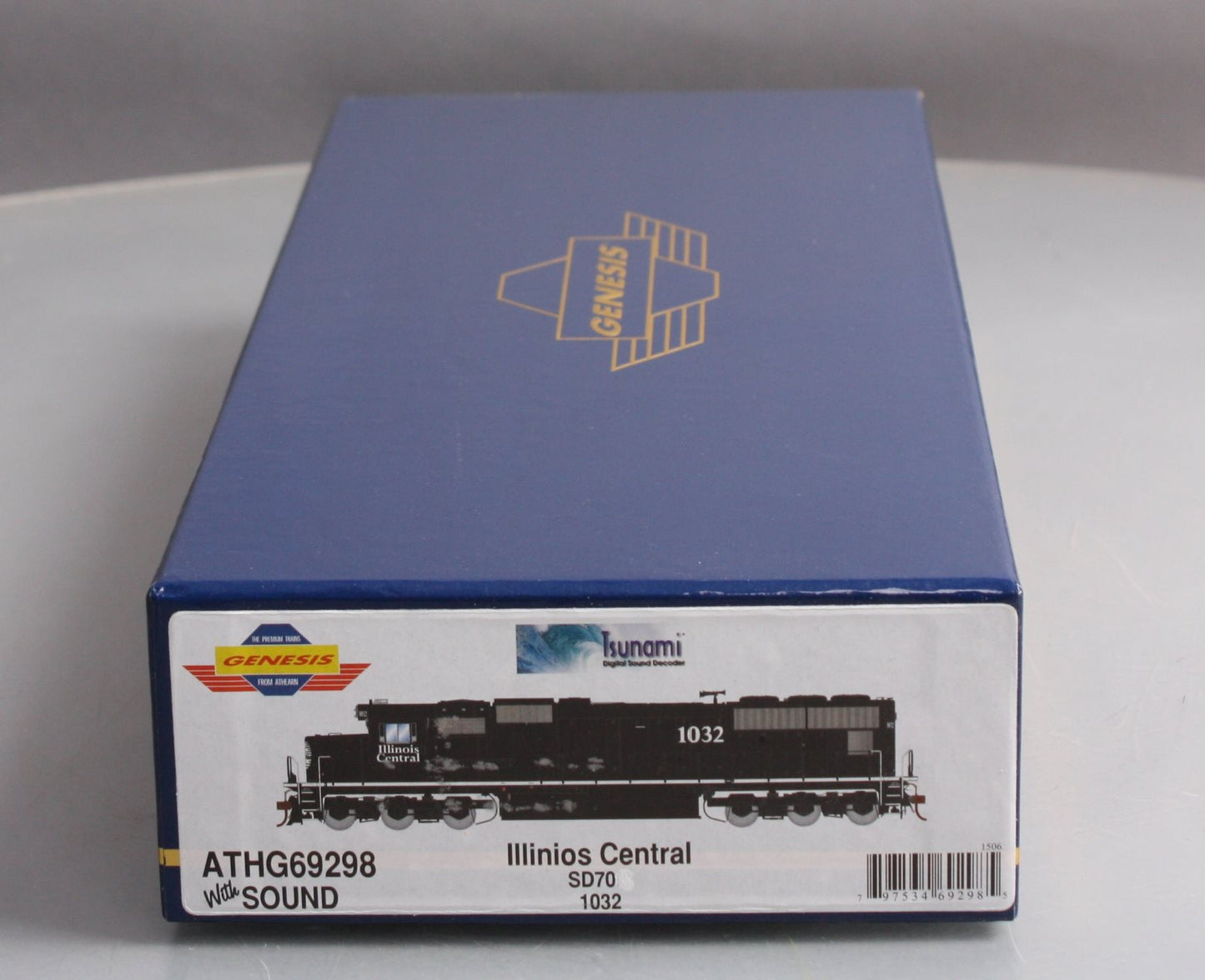 Athearn G69298 HO Illinois Central EMD SD70 Diesel Loco w/DCC & Sound #1032