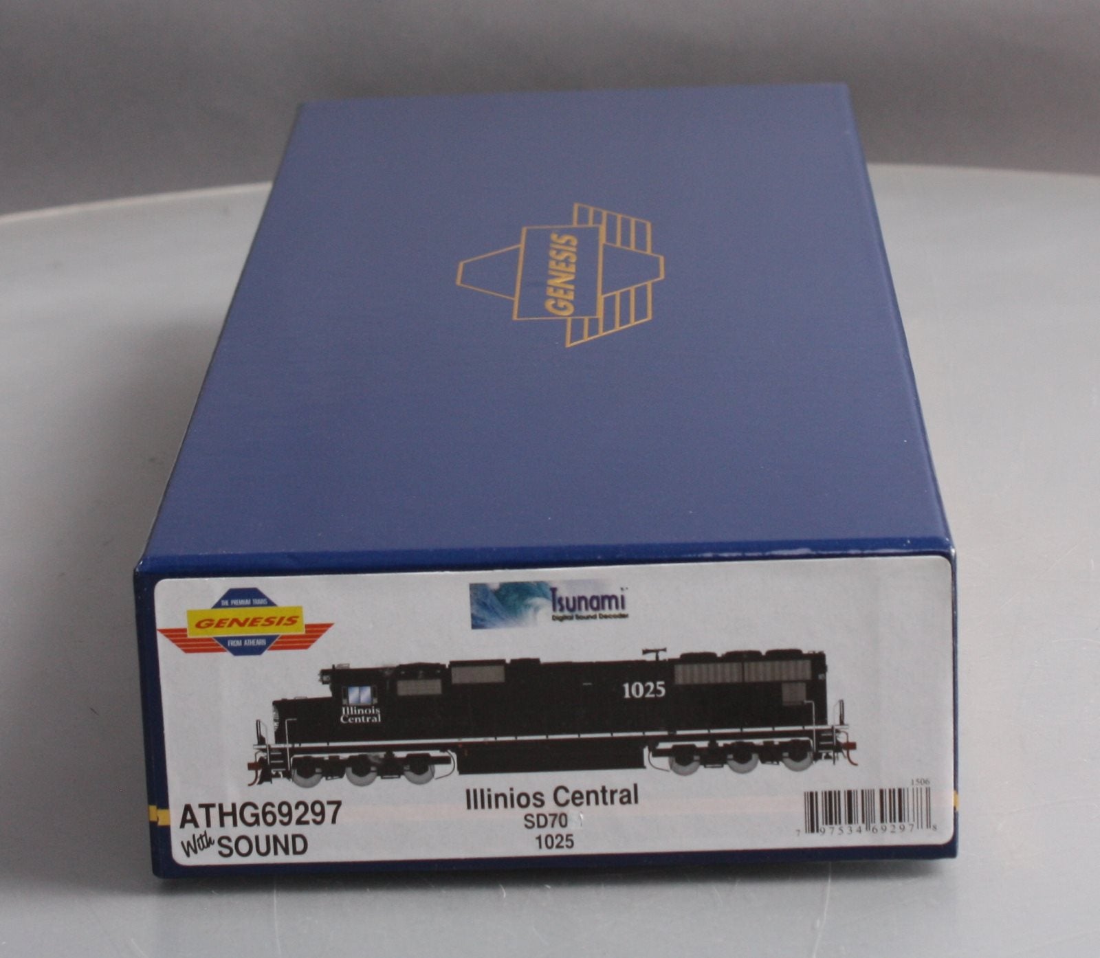 Athearn G69297 HO Illinois Central EMD SD70 Diesel Loco w/DCC & Sound #1025