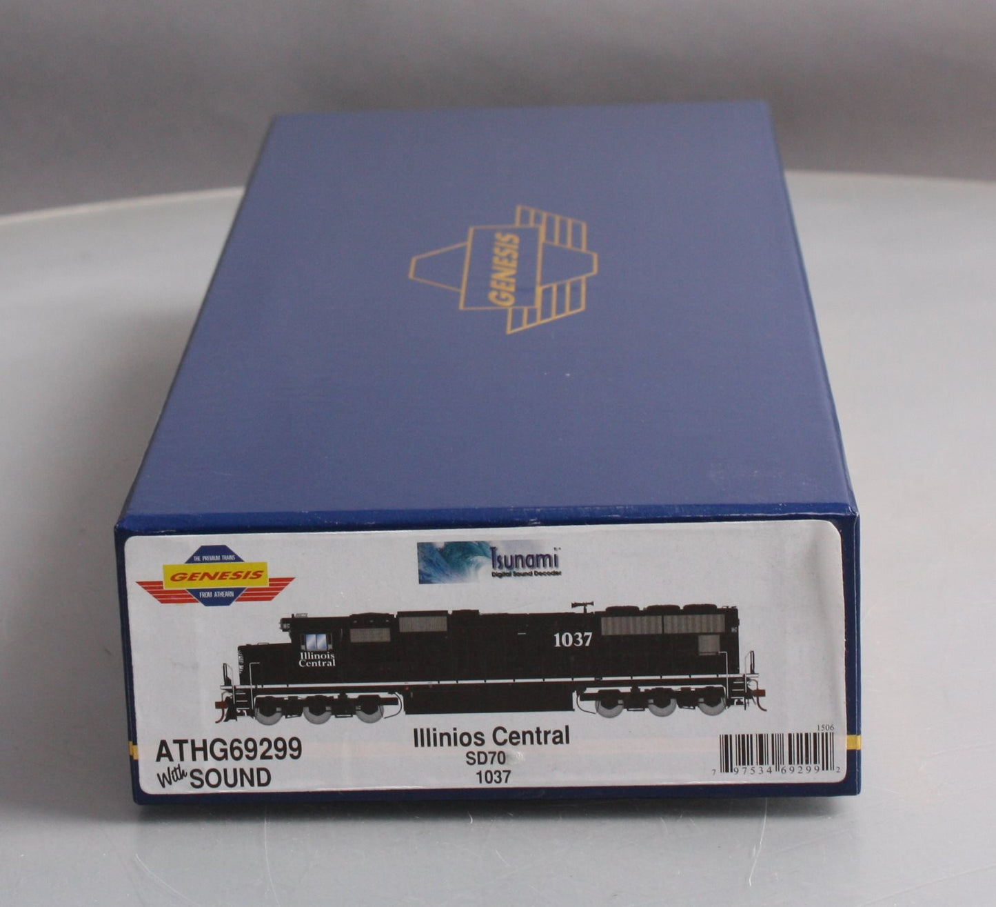 Athearn G69299 HO Illinois Central EMD SD70 Diesel Loco w/DCC & Sound #1037