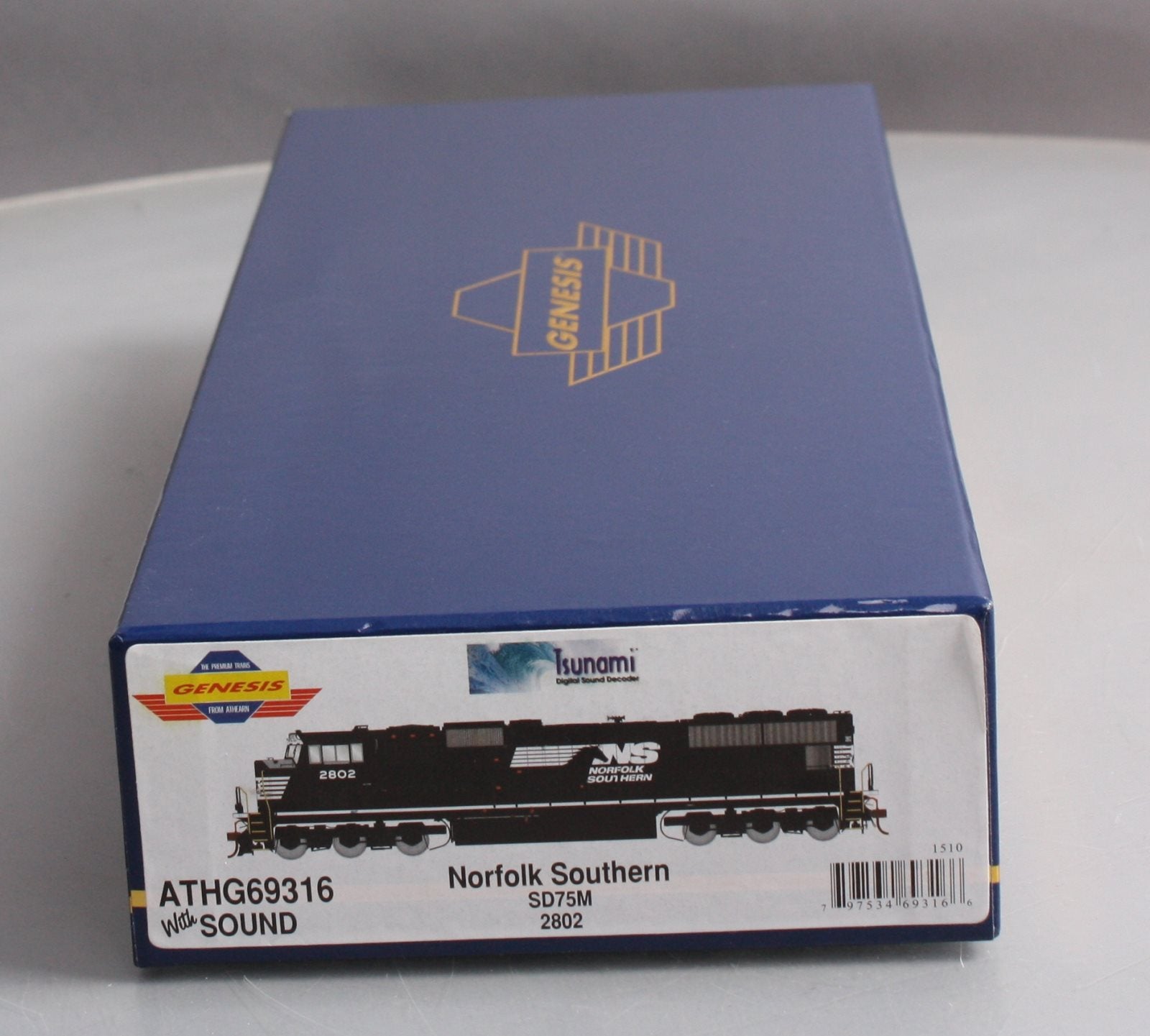 Athearn G69316 HO Norfolk Southern EMD SD75M Diesel Loco w/DCC & Sound #2802
