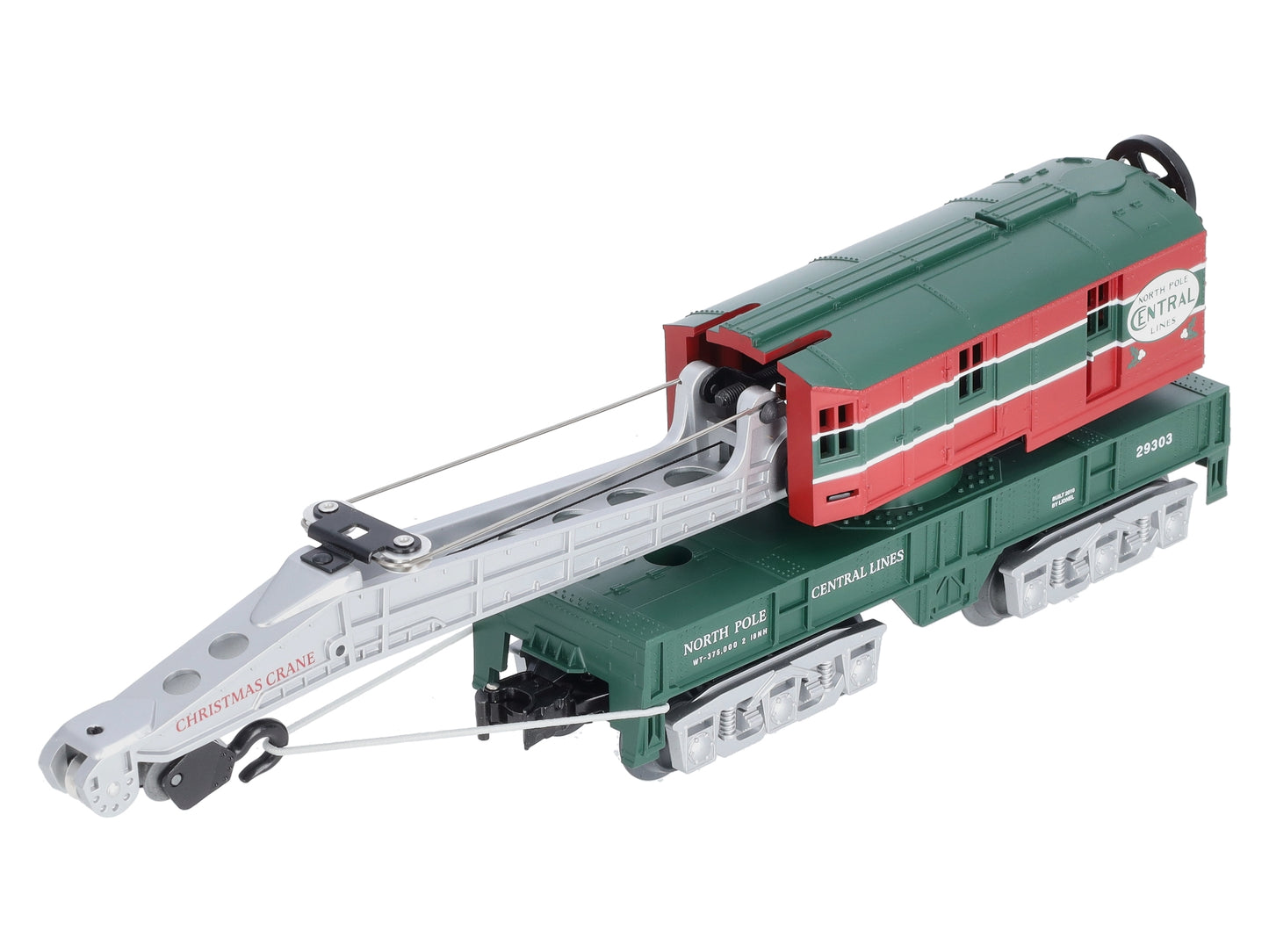 Lionel 6-29303 O Gauge North Pole Central Crane Car