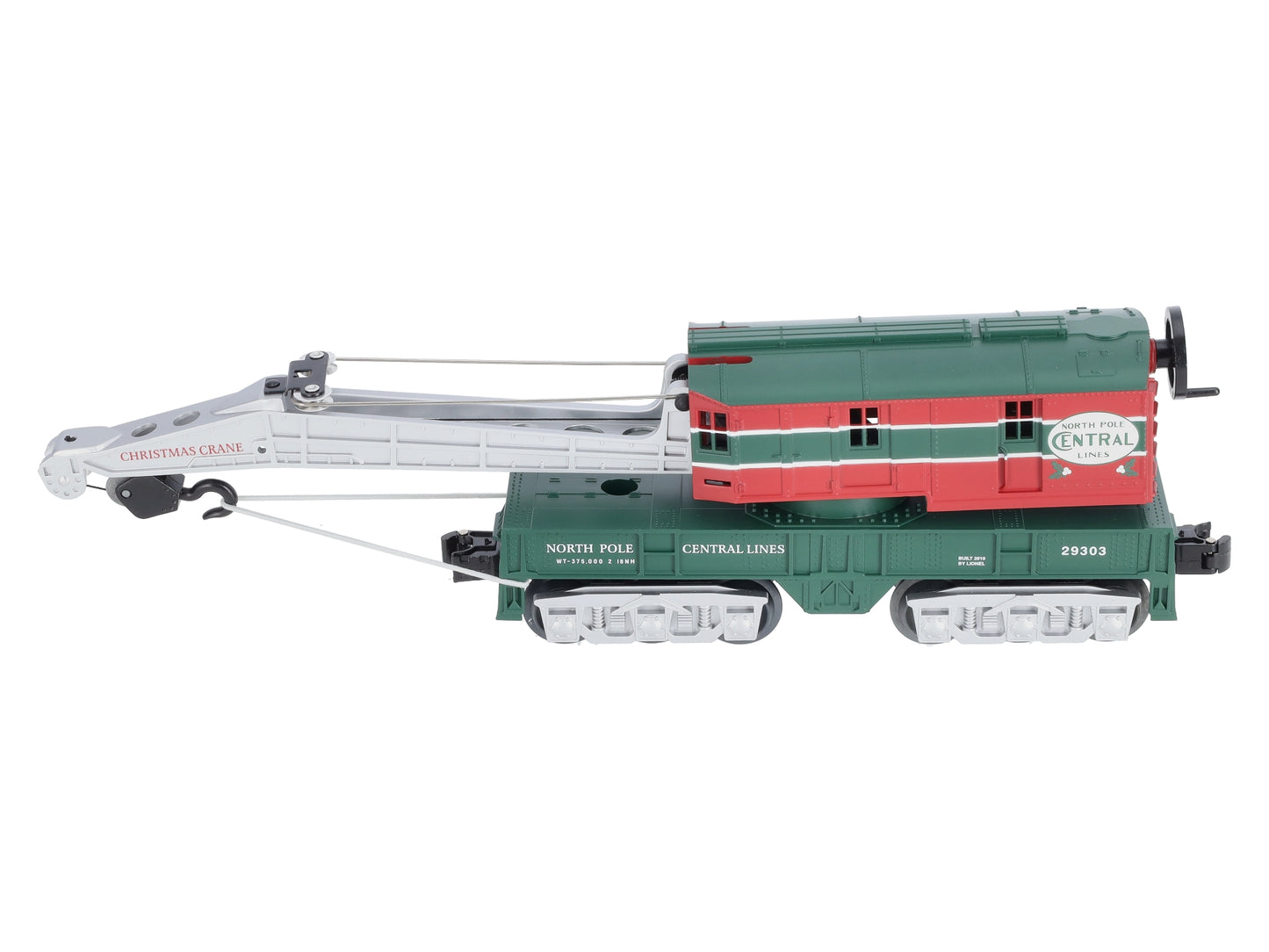 Lionel 6-29303 O Gauge North Pole Central Crane Car