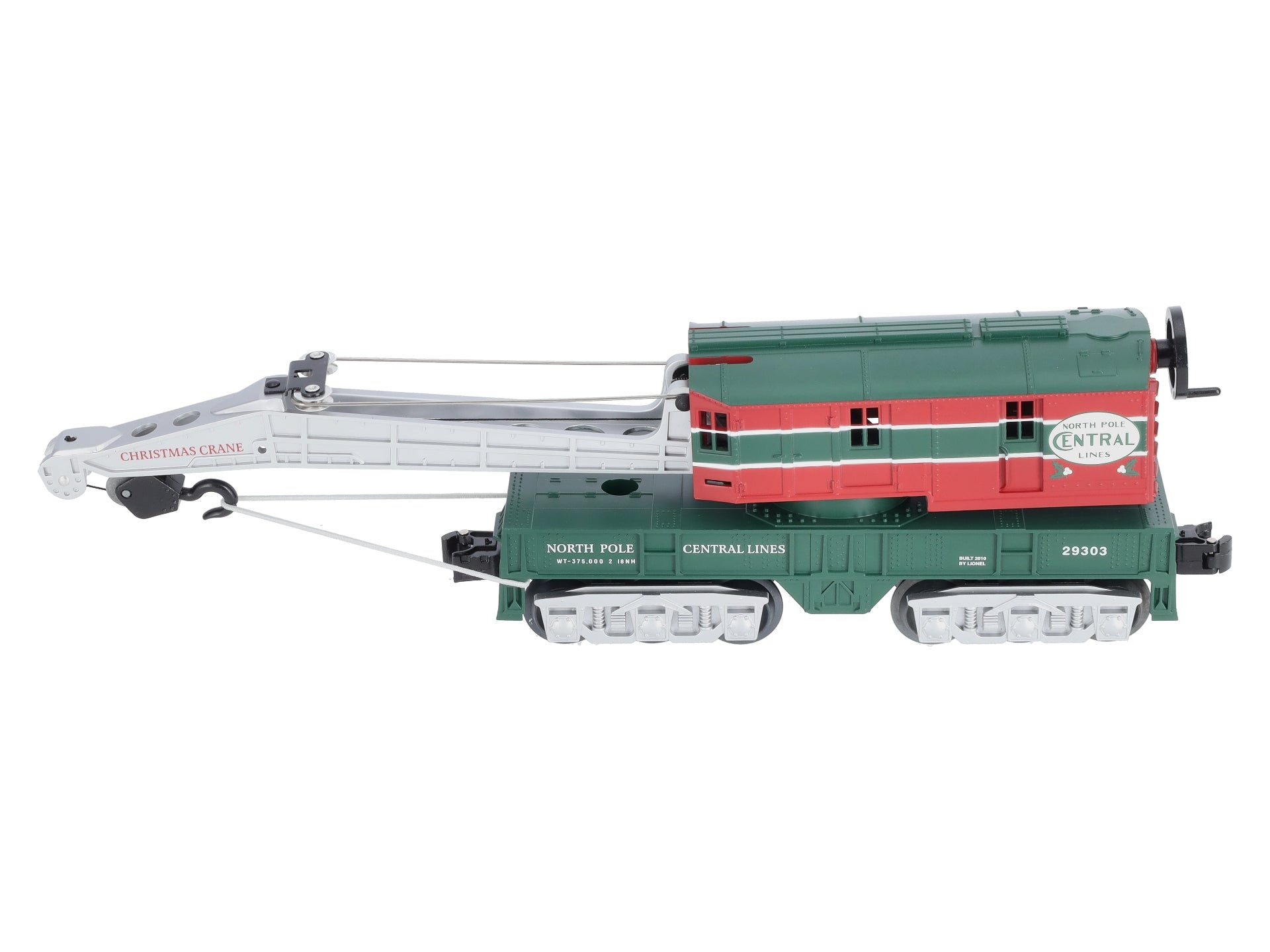 Lionel 6-29303 O Gauge North Pole Central Crane Car