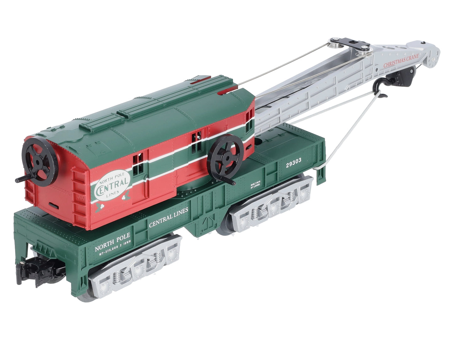 Lionel 6-29303 O Gauge North Pole Central Crane Car
