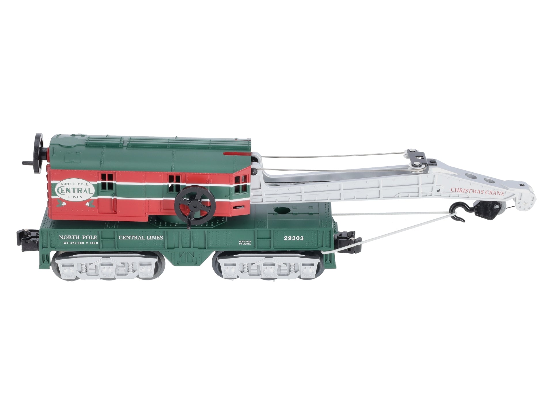 Lionel 6-29303 O Gauge North Pole Central Crane Car