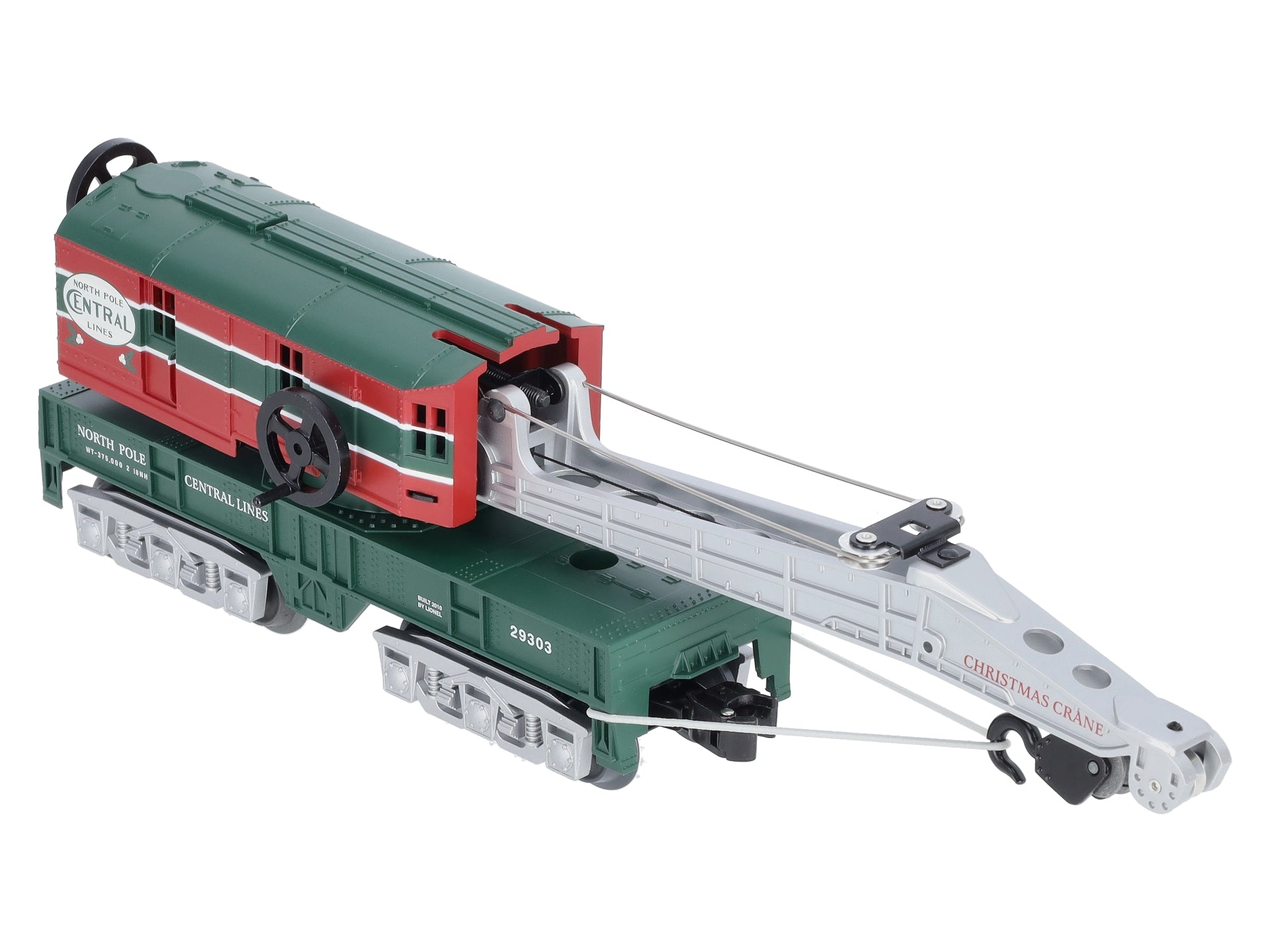 Lionel 6-29303 O Gauge North Pole Central Crane Car