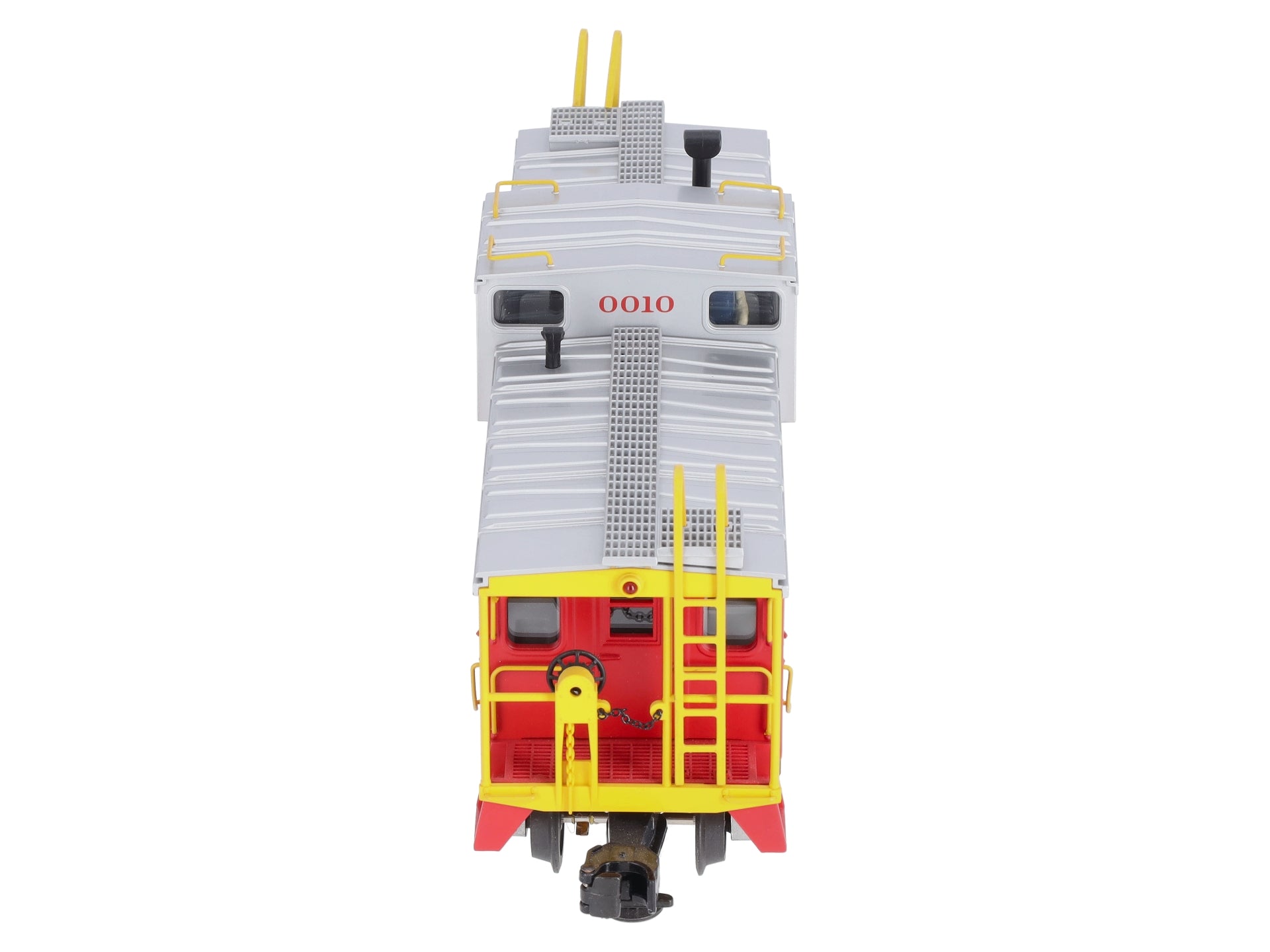 MTH 20-80002C O Gauge Santa Fe Silver & Red Caboose (DAP) Extended Vision #0100 LN/Box
