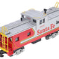 MTH 20-80002C O Gauge Santa Fe Silver & Red Caboose (DAP) Extended Vision #0100 LN/Box