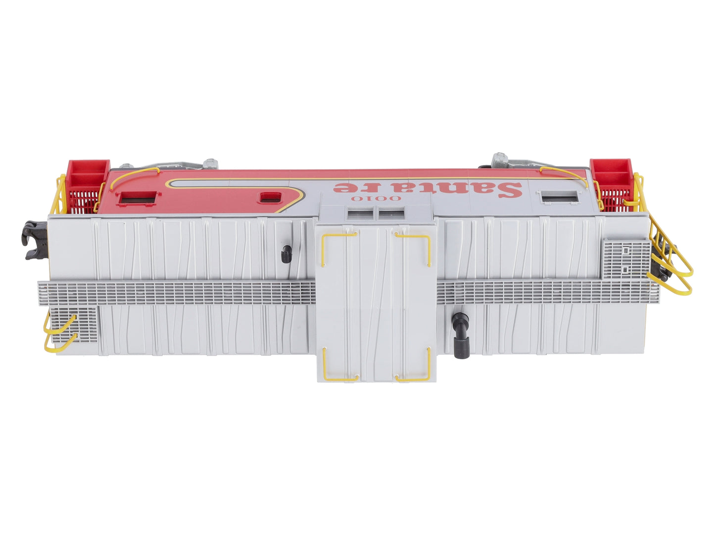 MTH 20-80002C O Gauge Santa Fe Silver & Red Caboose (DAP) Extended Vision #0100 LN/Box